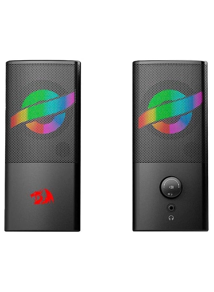 Redragon GS530 Air Gaming Speaker - RGB backlight - Power on off/Volume Control - USB + 3.5mm - Image 1