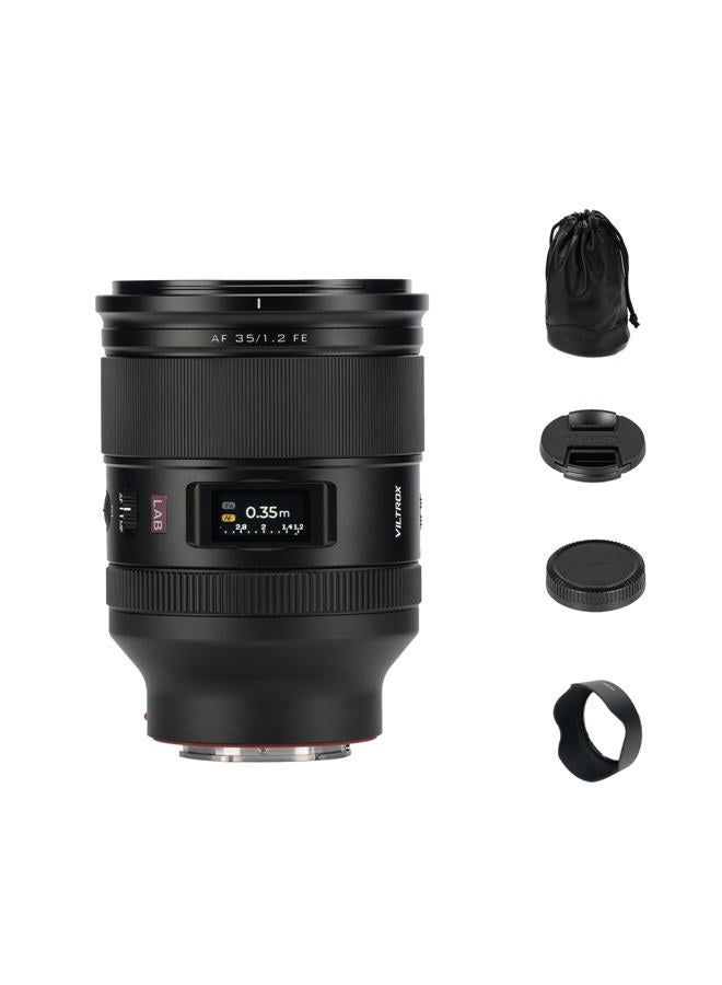 VILTROX AF 35mm F1.2 LAB FE Full Frame Lens for Sony e Mount, Large Aperture Dual Floating Focus 35mm f/1.2 FE HyperVCM Motor - Image 1