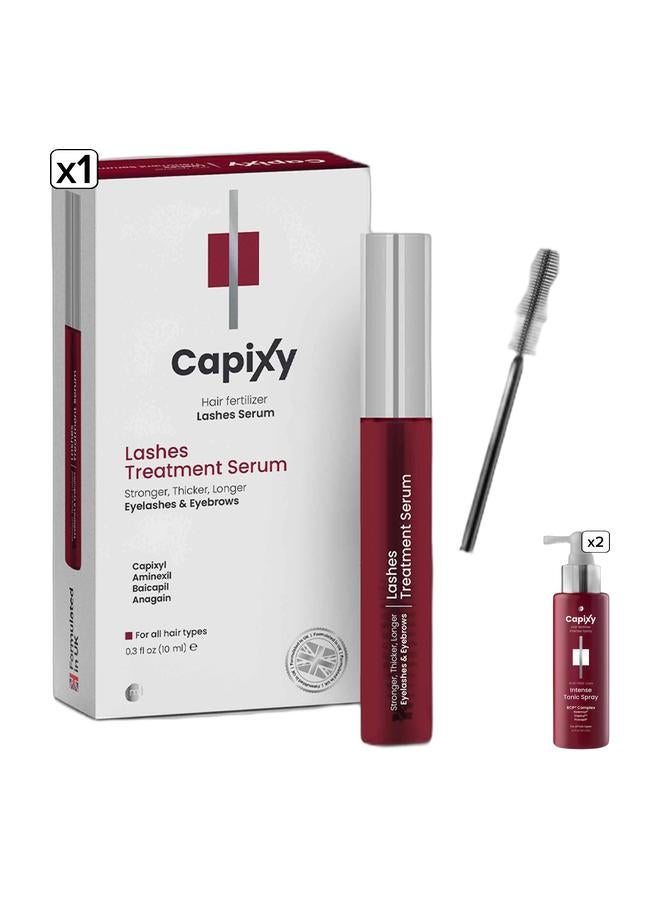 Capixy 2 Capixy Intense Tonic Spray 125ml + Capixy Lashes Treatment Serum 10ml - Image 1