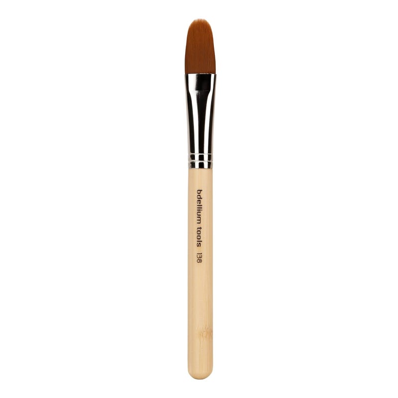 Bdellium Tools Bdellium Tools Professional Makeup Brush - Special FX Series 138 Large Filbert - With Soft Synthetic Fibers, For Painting & Sculpting (Bamboo, 1pc)