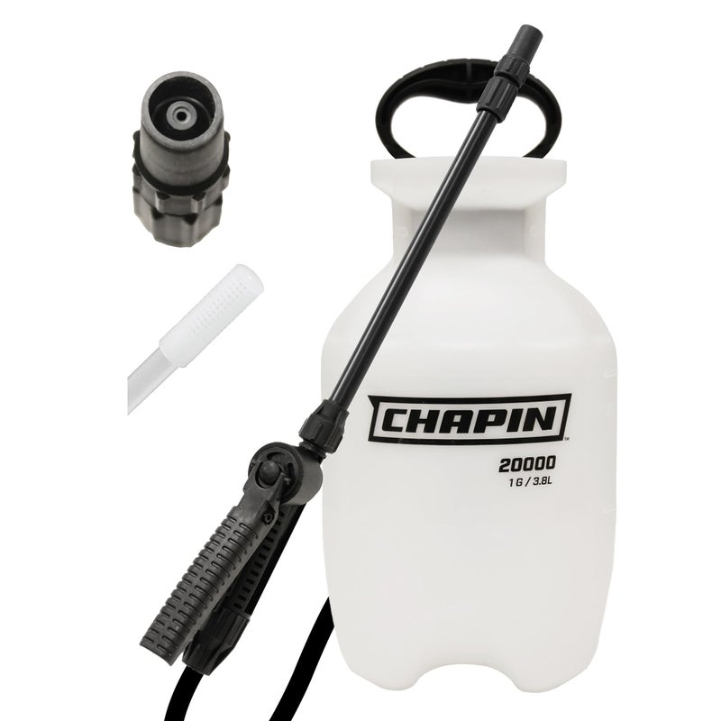 Chapin International Chapin 20000 Made in USA 1 -Gallon Lawn and Garden Pump Pressured Sprayer, for Spraying Plants, Garden Watering, Weeds and Pests, Polypropylene, Translucent White  - Image 1