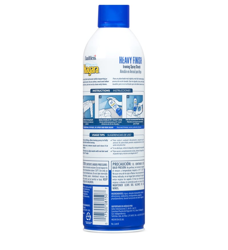 Faultless Niagara Niagara Spray Starch Plus, Heavy, 20 Oz - Image 2