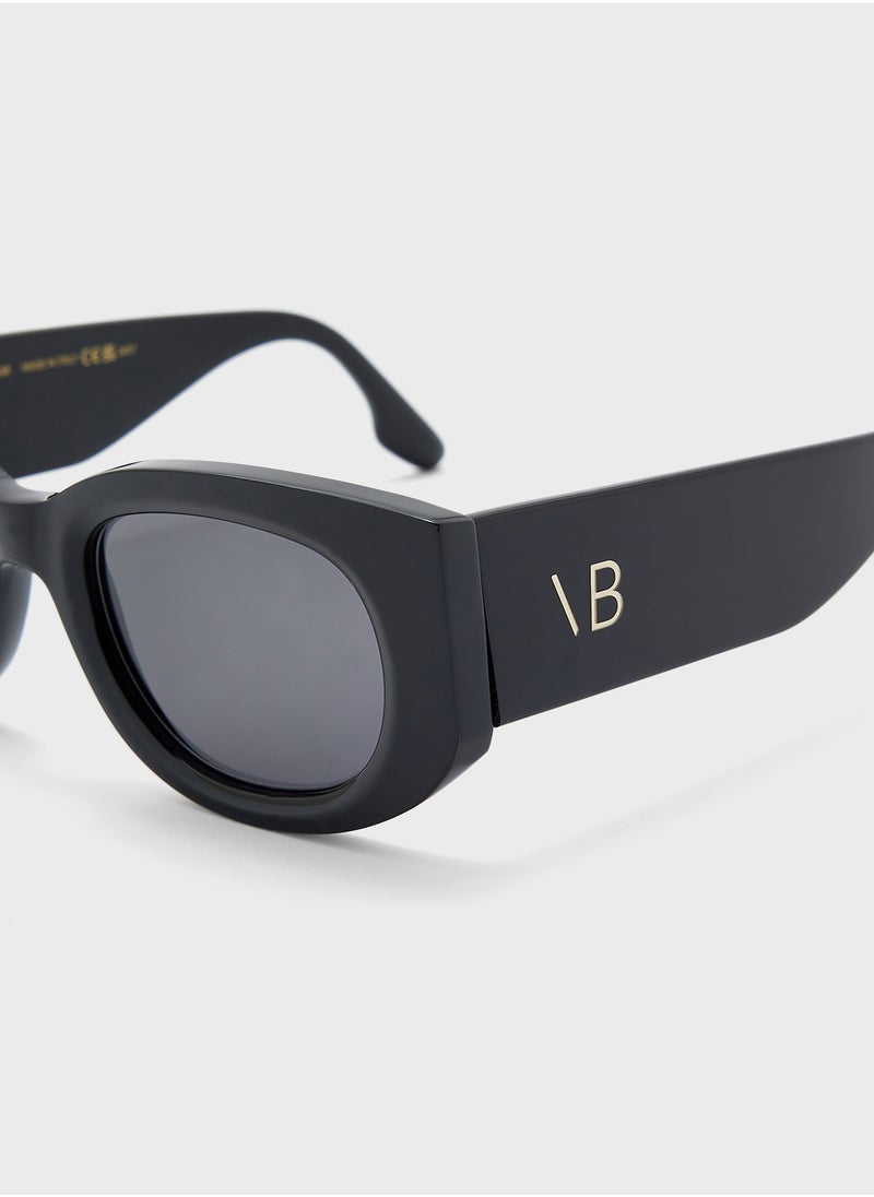 Victoria Beckham Oval Sunglasses  - Image 4