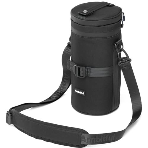 AMBITFUL Thick Camera Lens Pouch Case WaterDustShock Protection Lens Pouch for DSLR Camera Lens Compatible For Sony Nikon CanonFujifilmTamron Fits Lenses Below 110 225 mm 433 886 in - Image 1