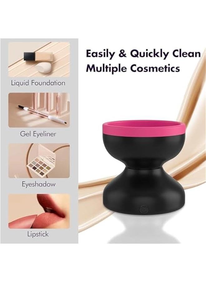 MOXO - Makeup Brush Cleaner hine Efficient Electric Makeup Brush Cleaner Automatic Spinning Make Up Brush Cleaner Fit for All Size Cosmetic Brush - Image 1