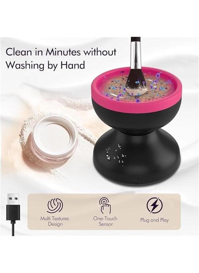 MOXO - Makeup Brush Cleaner hine Efficient Electric Makeup Brush Cleaner Automatic Spinning Make Up Brush Cleaner Fit for All Size Cosmetic Brush - Image 1