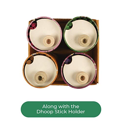 Anant Aromatic Rose, Fantasy, Mogra, Kasturi Incense Dhoop Sticks Combo with Holder - Pack of 4 (35 Stick Each) - Image 5