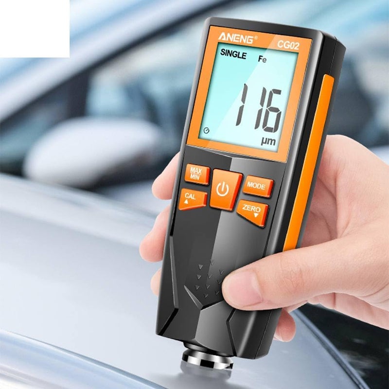 CG02 مقياس سمك الطلاء 0-1500 ميكرومتر جهاز اختبار طلاء السيارات الفيلم أداة يدوية دليل - Image 1