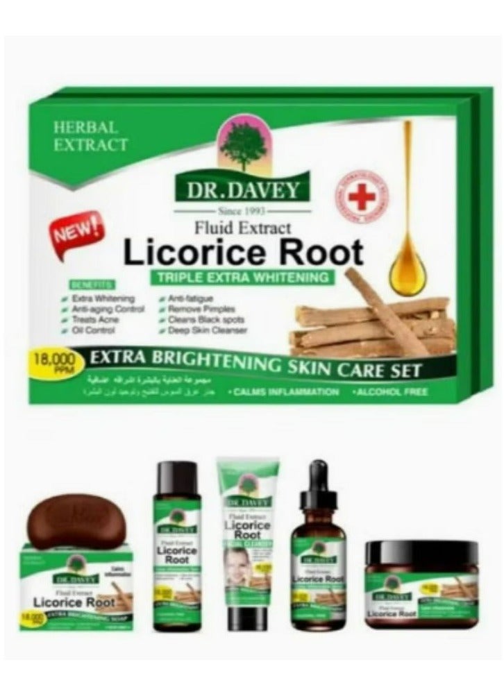DR. DAVEY Licorice Extract Skin Care Set 5 Pieces - Image 2