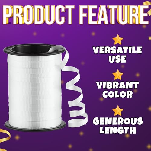 Bedwina 12-Rolls Curling Ribbon for Gift Wrapping - 3/16in x 125 Feet Per Roll - Curling Balloon String Ribbon Set for Presents, Bows, DIY Arts & Crafts, Wedding, Happy Birthday Decorations, Assorted Colors - Image 5