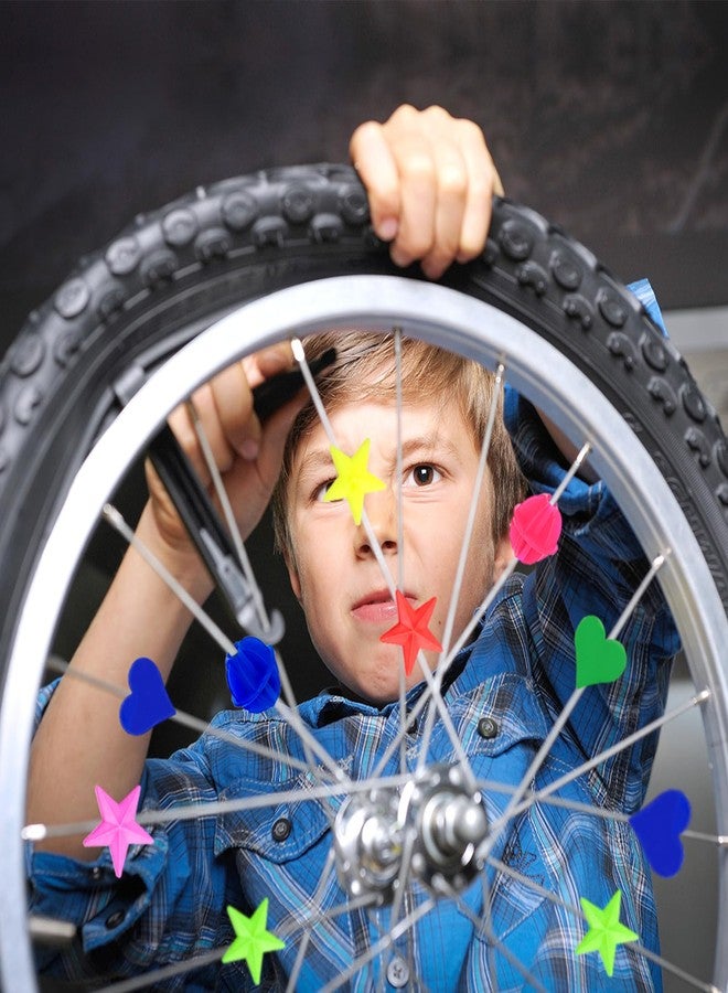 OWMOSYX 180 Pieces Bike Wheel Spoke Beads Plastic Clip Beads Spoke Colorful Bicycle Bike Spoke Decorations for Kids Bike Accessories Girls Boys (Style 3) - Image 5
