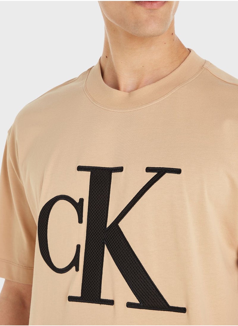 Calvin Klein Jeans - Mono Logo Crew Neck T-Shirt - Image 1