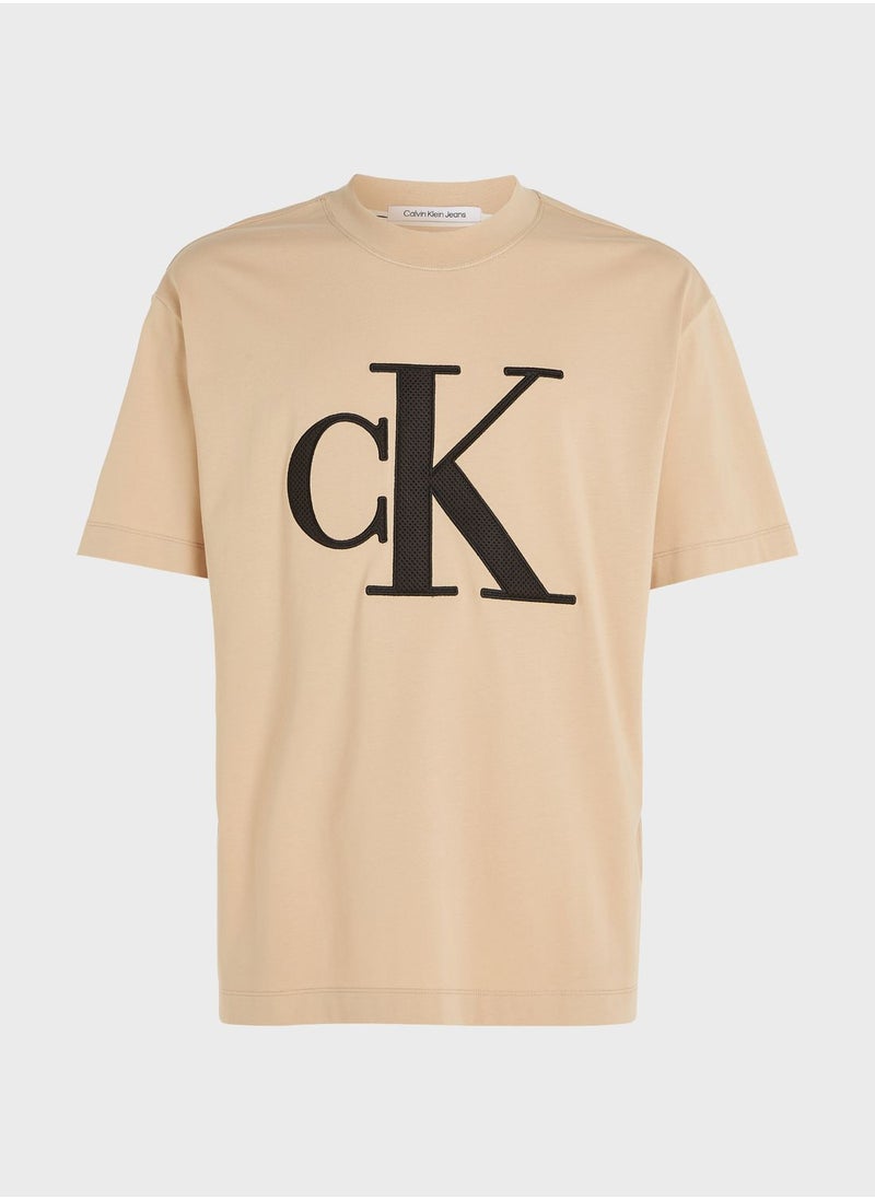 Calvin Klein Jeans - Mono Logo Crew Neck T-Shirt - Image 1