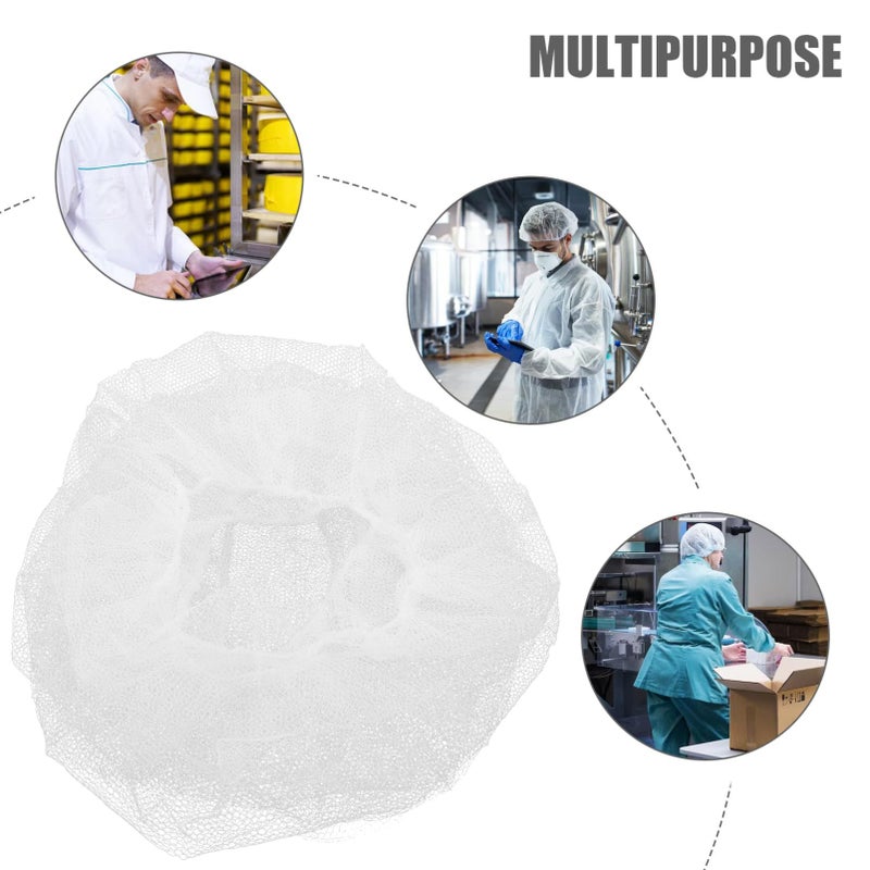 100Pcs Disposable Nylon Hair Nets Breathable Mesh Design Prevents Hair Loss For Food Service Work Home - Image 3