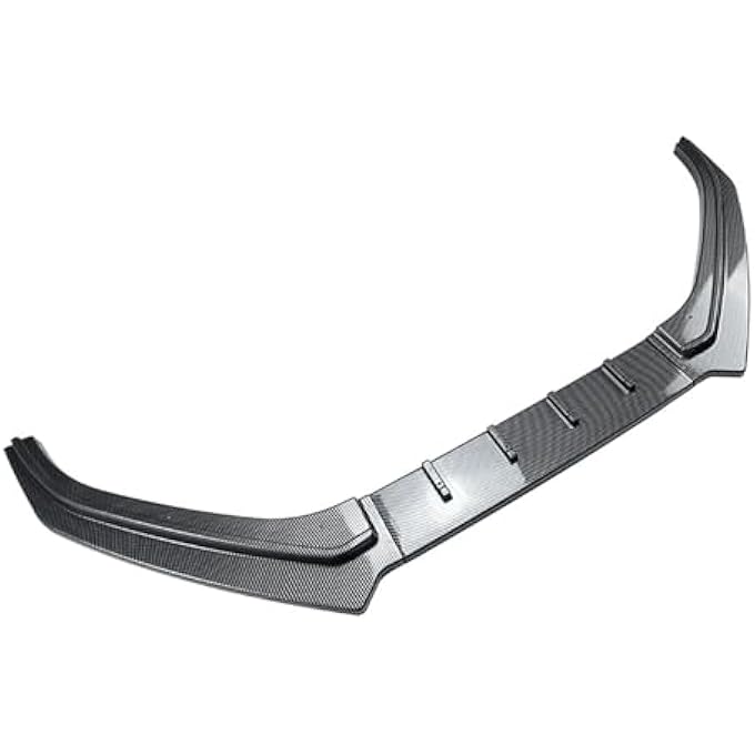 FINMOKAL Car Front Bumper Lip Chin Splitter Spoiler Air Dam Body Kit Compatible with VW Polo MK5 6R GTI 2010-2014, Carbon Fiber Look - Image 5