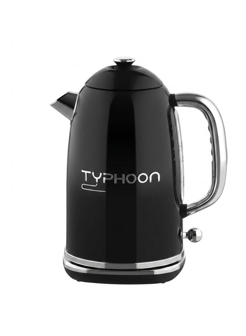 Typhoon Electric Kettle - 2200 Watts - 1.8 Liters - TY-01-002 B - Black - Image 1
