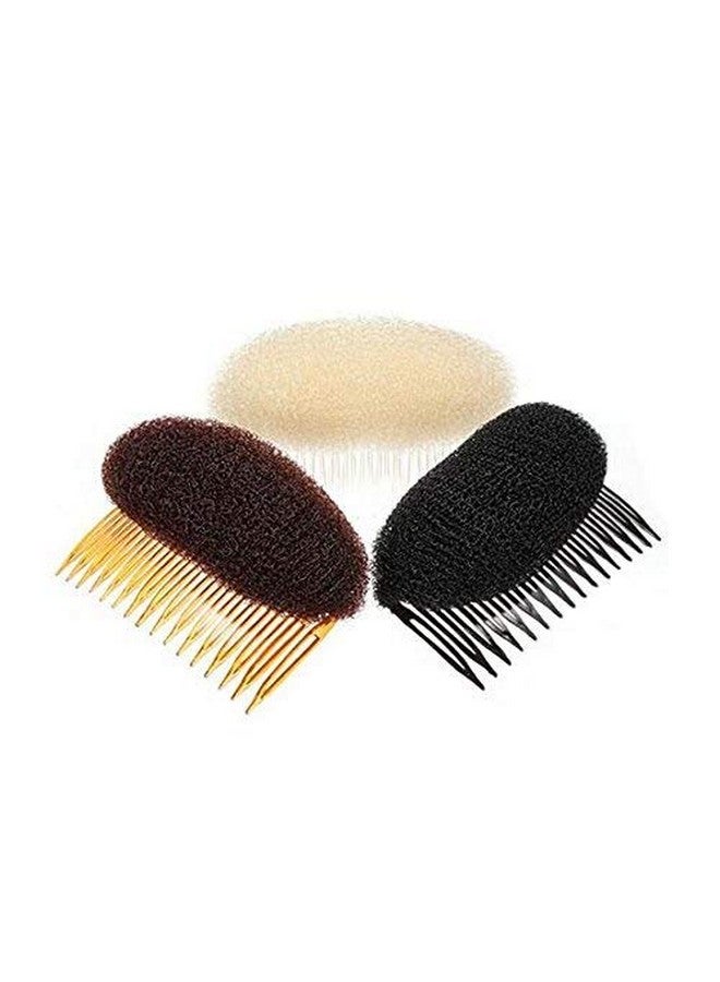 SYBL 2Pcs Charming Bump It Up Volume Inserts Hair Comb Do Beehive Hair Stick Bun Maker Tool Hair Base Styling Accessories For Women Lady Girl (Beige) - Image 5
