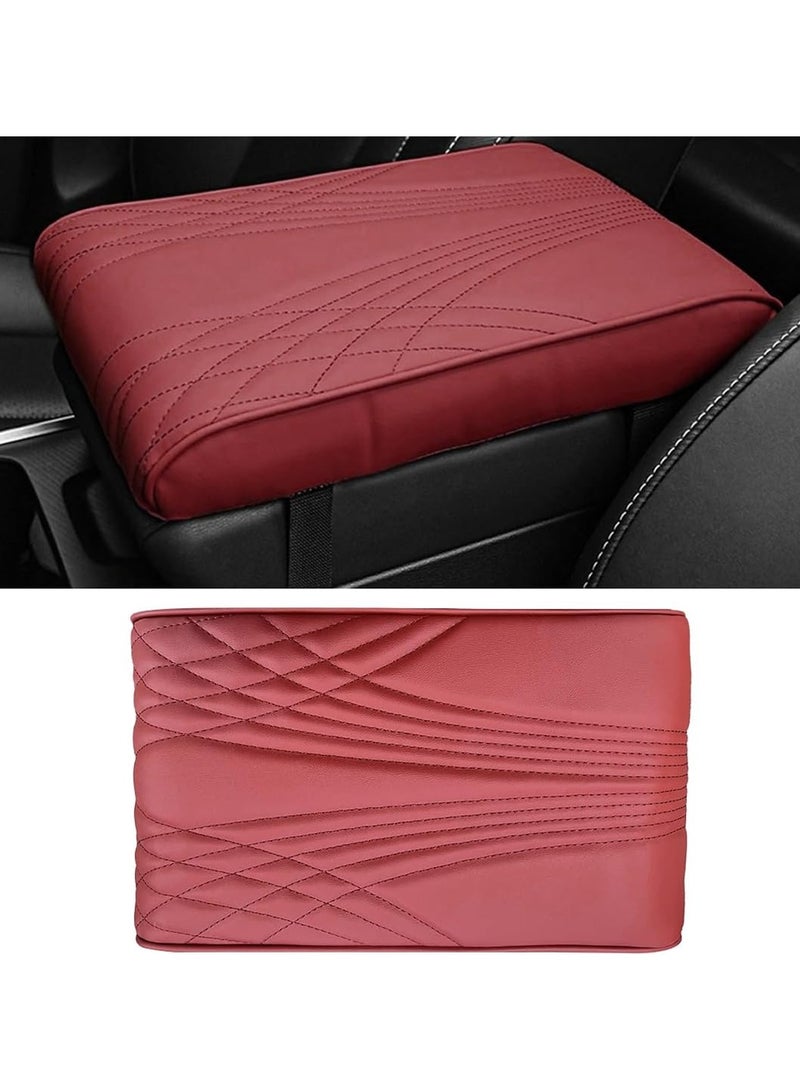 3XR Universal Fit Handrail Pad Car Armrest Pad Cover Car Center Console Armrest Cushion With Mobile Pocket - Image 5