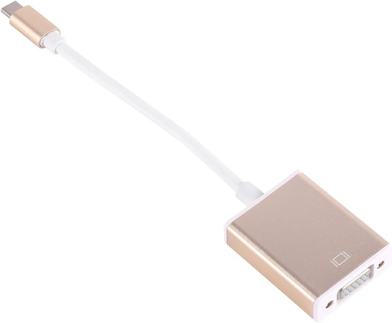 محول Keenso USB 3.1 من نوع C إلى VGA خفيف الوزن مصنوع من سبائك الألمنيوم، مقاوم للتشويش الخارجي، مناسب للأجهزة بشاشة 12 بوصة، لون ذهبي أو فضي - Image 5