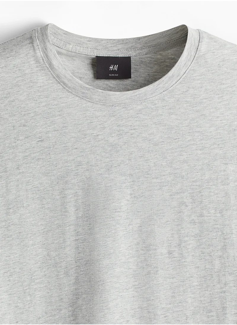 H&M Slim Fit Pima Cotton T-Shirt