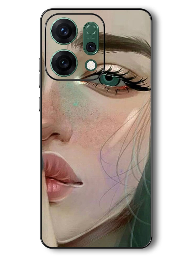 Theodor Case Compatible with Oppo Reno 14 6.59 Inch Protection Shockproof Bumper Cover Shhh She Is Sad - Image 1