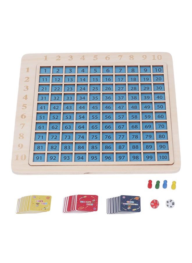 Thoraya - 2 in 1 Wooden Math Blocks Multiplication Board Wooden Educational Counting Table Board Game for Early Learning - Image 1