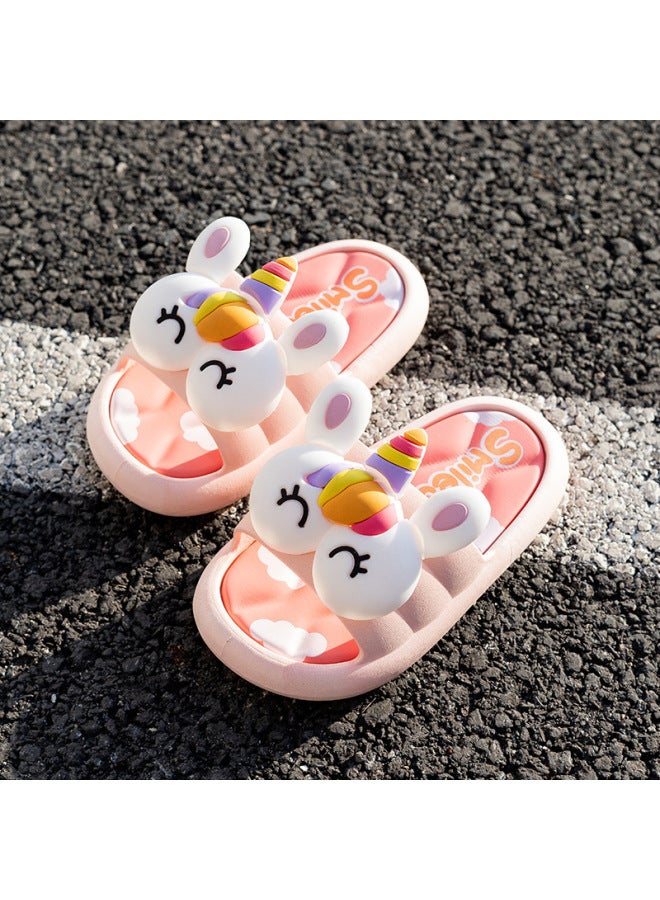 Summer Cartoon Children's Non-slip Slippers Unicorn Slippers Indoor And Outdoor Slippers Soft Bottom
