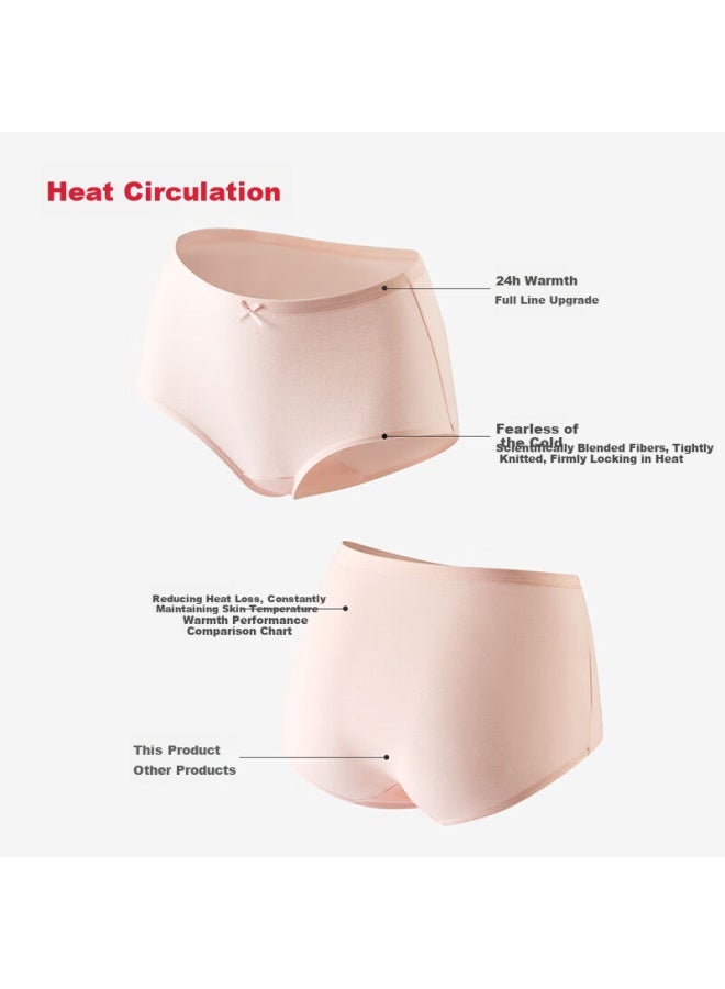 Gujin Women's 3-pack High-waist Cotton Antibacterial Briefs 10a, Tummy Control, Hip-lifting, Comfortable High-waist Panties - Image 5