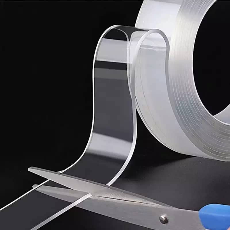 Regalo Regalo Double Sided Heavy Duty Tape - Adhesive Silicone Tape, Heavy Duty, Heat Resistant, Multi-Functional, Removable, Washable, Reusable Anti-Slip Tape (1 Mm, 3 Meter)  - Image 1