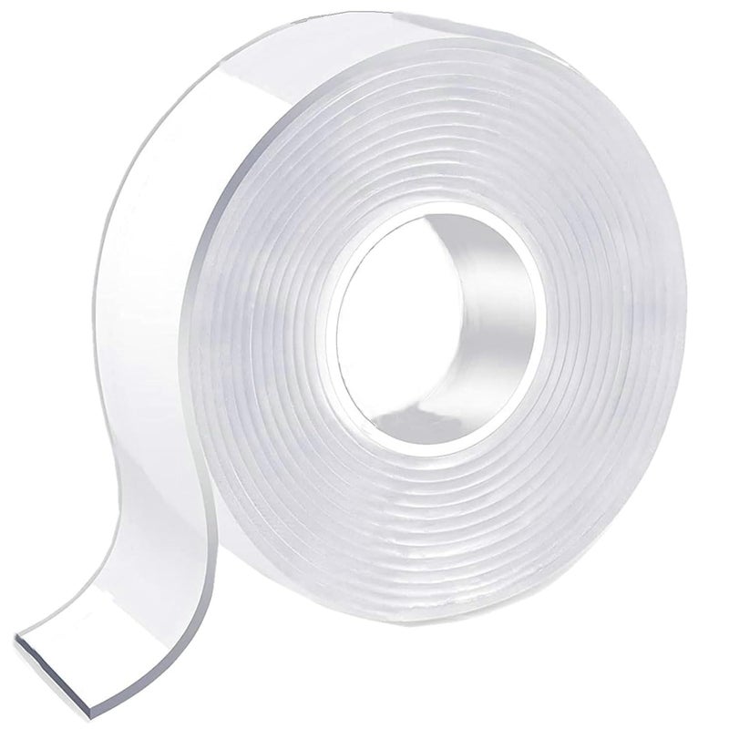 Regalo Regalo Double Sided Heavy Duty Tape - Adhesive Silicone Tape, Heavy Duty, Heat Resistant, Multi-Functional, Removable, Washable, Reusable Anti-Slip Tape (1 Mm, 3 Meter)  - Image 2