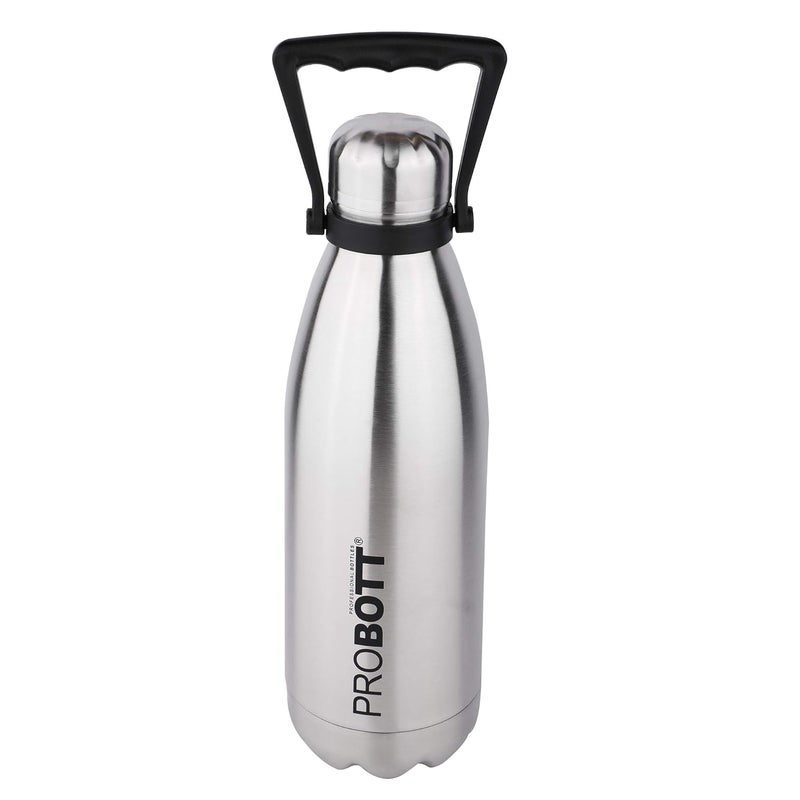 PROBOTT PROBOTT Thermosteel Tradition Vacuum Flask 1500ml -Silver (Pack of 2)  - Image 2