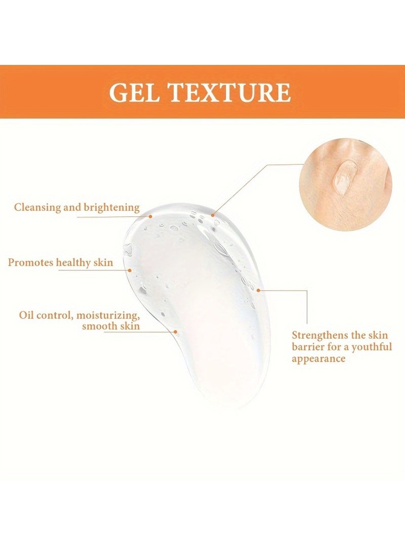 lakerain - 50g Orange Exfoliating Gel Dead Skin Exfoliating Gel Scrub Face Body Skin Natural Orange Peeling Gel Face Scrub Removes Dead Skin and Calluses Deep Cleansing Moisturizing Facial Exfoliator - Image 1