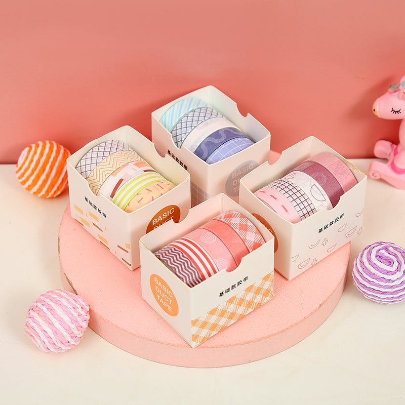 Wheat Youth Hand Account Tape Gift Set 12 Hand Account Book Decoration Materials And Paper Tape Stickers - Image 2