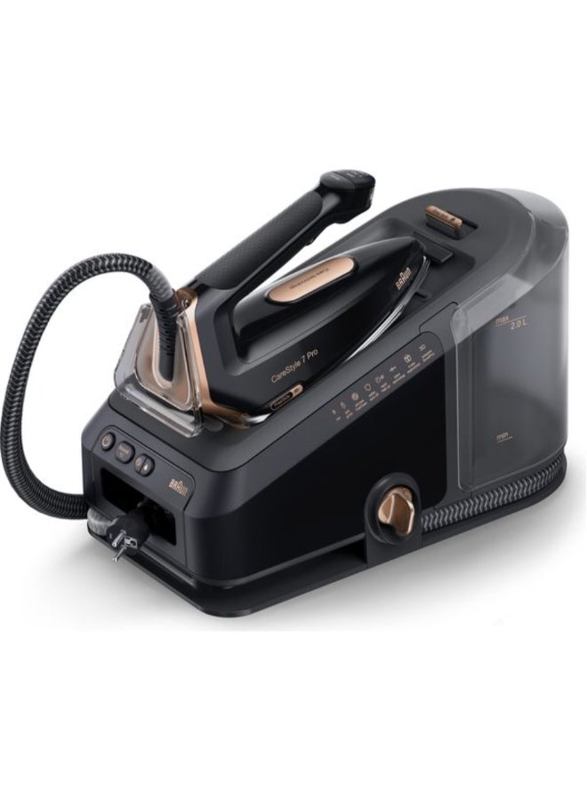 براون مكواة بخار 2700 واط Carestyle 7Pro بنظام مضاد للتنقيط باللون الأسود سعة 2 لتر BRIS7286BK - Image 1