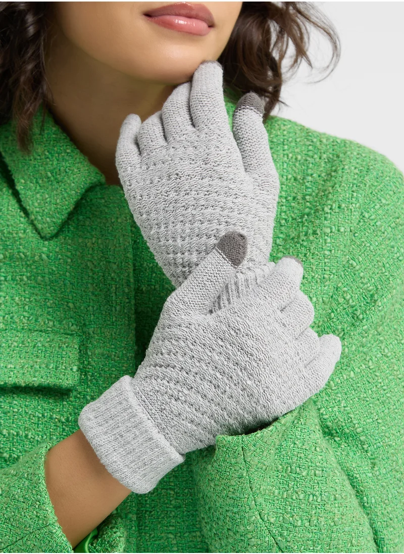 Ginger Knitted Winter Glove