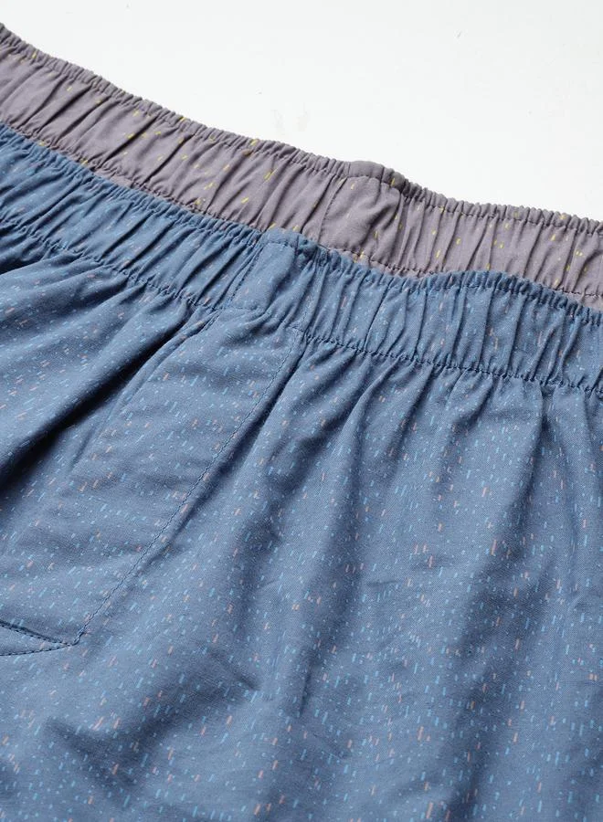 John Players  Pack of 2 - Printed Boxers - 100% Cotton for Men | Best Price UAE