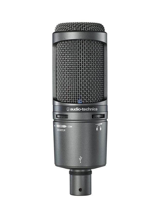 أوديو تكنيكا ميكروفون مكثّف قلبي USB من أوديو تكنيكا AT2020USB PLUS رمادي - Image 2