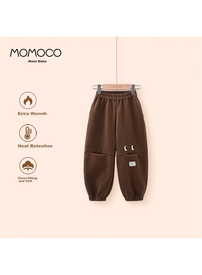 Momoco Boys' Pants Autumn Trendy Casual Trousers For Older Kids Brown Size 150 - Image 1