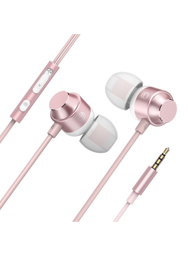 Neutral New Metal Magnetic Subwoofer Headphones In-ear Wire Control Wired Headphones With Microphone Mobile Phone Computer Earplugs - Image 2