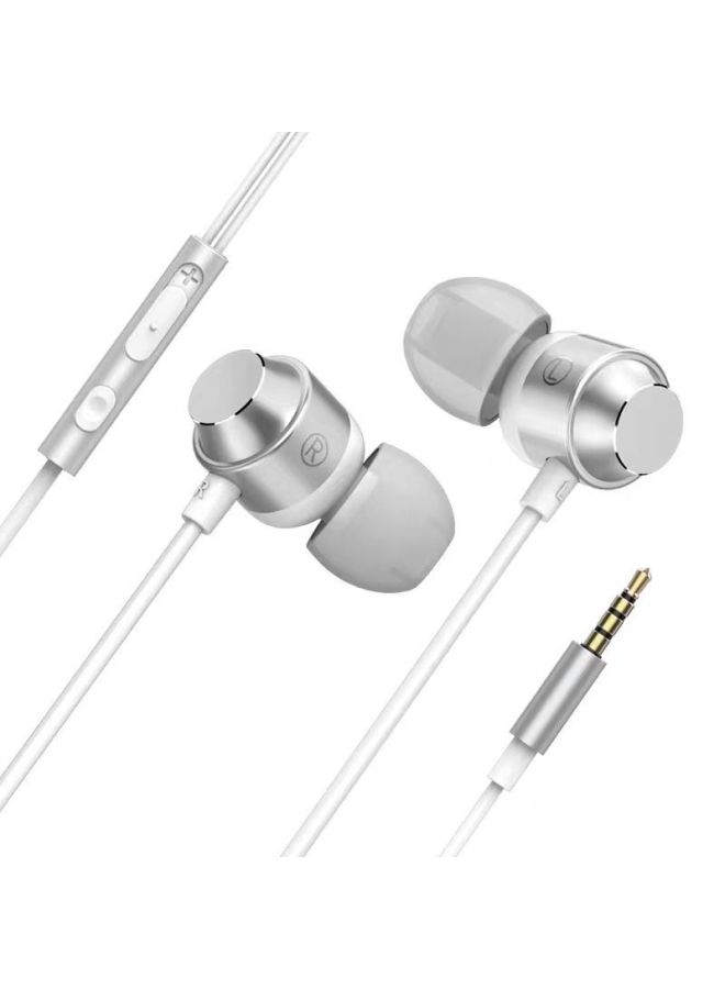 Neutral New Metal Magnetic Subwoofer Headphones In-ear Wire Control Wired Headphones With Microphone Mobile Phone Computer Earplugs - Image 1