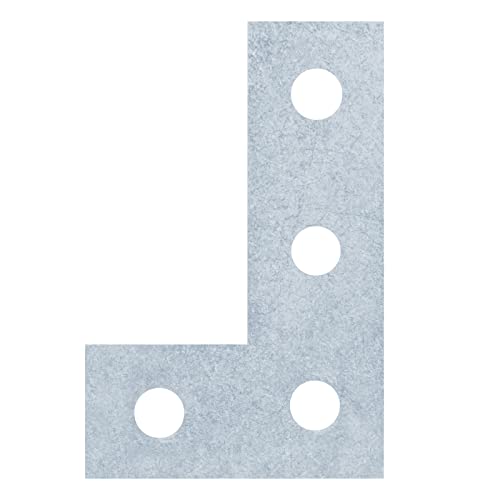 heneng 6 Pcs 4 Hole Flat Plate Fitting for 1-5/8" Strut Channel, Flat Plate Bracket Corner Brace, 7/32" Thick - Image 3