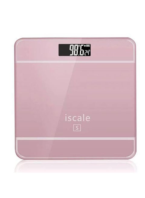Body Weight Digital Scale with LCD Display Screen- Pink