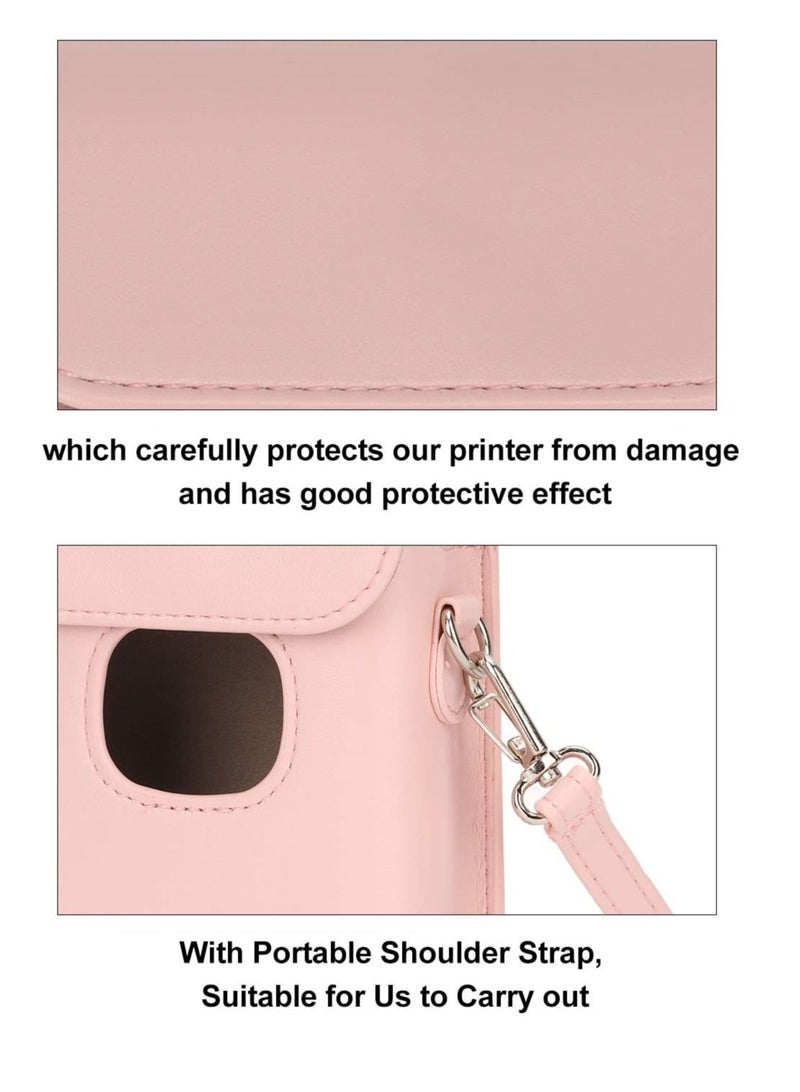 Instant Camera Case Instant Camera Bag with Magnetic Suction Cup for Party (Pink) - Image 4