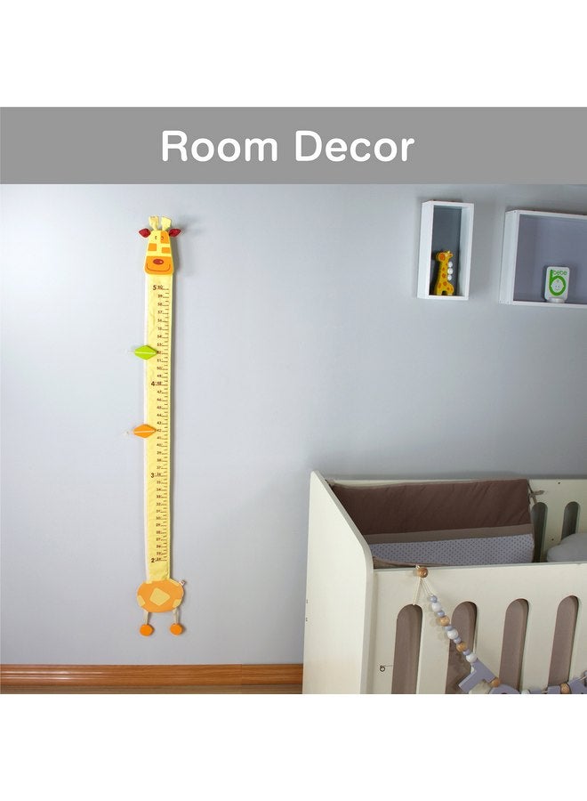 I'm Wood and Fabric Wall Growth Chart, Height Measurement, Scale, Ruler for Kids (Giraffe) - Image 5