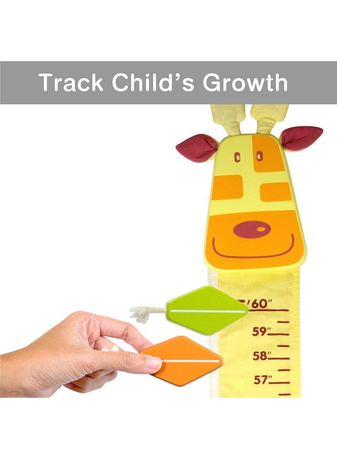 I'm Wood and Fabric Wall Growth Chart, Height Measurement, Scale, Ruler for Kids (Giraffe) - Image 3