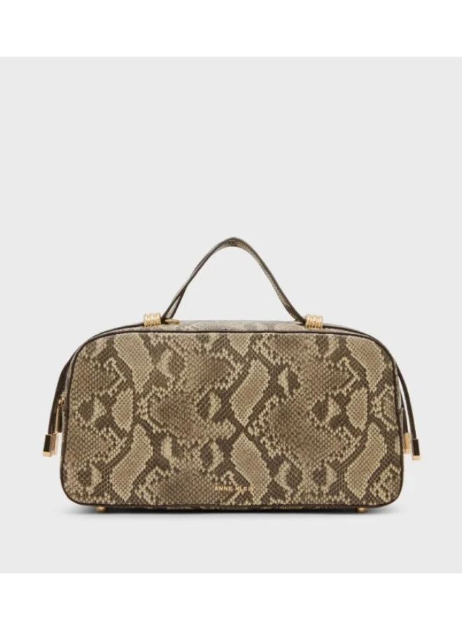 ANNE KLEIN Anne Klein Snake Patterned Handheld Bag
