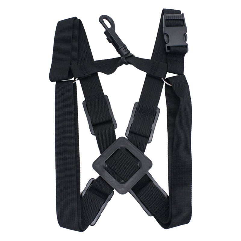 Adjustable Saxophone Shoulder Strap Nylon Soft Comfortable Stainless Steel Collar - Sturdy Durable Ergonomic Spine Pressure Relief for Saxophone Players - Image 4