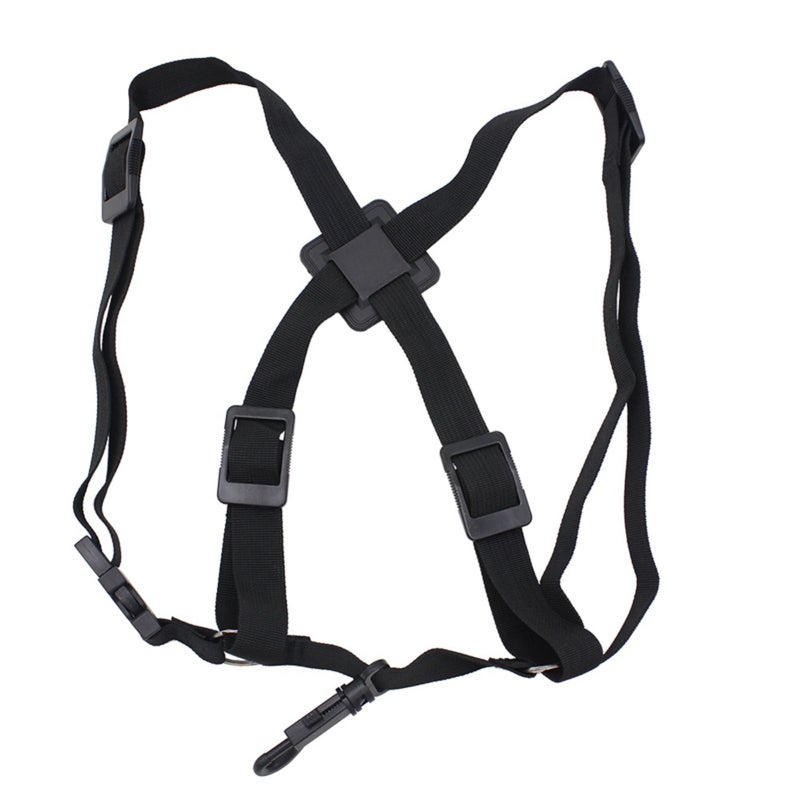 Adjustable Saxophone Shoulder Strap Nylon Soft Comfortable Stainless Steel Collar - Sturdy Durable Ergonomic Spine Pressure Relief for Saxophone Players - Image 2