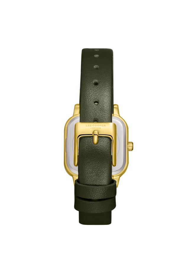 Lee Cooper ساعة يد نسائية جلدية تناظرية LC08152.177 - 26X33 مم - Image 4