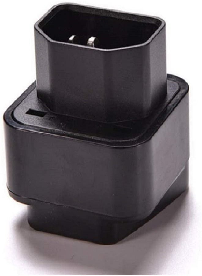 Generic - IEC C14 to Universal Female AU US UK EU C13 Safe Socket Power Adapter AC Plug - Image 1
